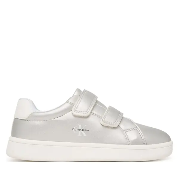 Calvin Klein Tenisice Calvin Klein Low Cut Velcro V1A9-83205-0376 S Srebrna