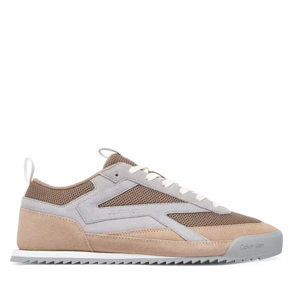 Calvin Klein Tenisice Calvin Klein Low Pro Runner Mix Mat HM0HM02208 Smeđa