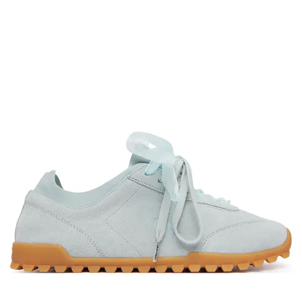 Calvin Klein Tenisice Calvin Klein Low Profile Run Mg Sue Db Laces HW0HW03150 Svijetlo plava