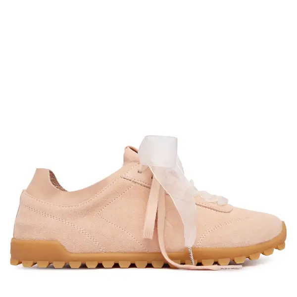 Calvin Klein Tenisice Calvin Klein Low Profile Run Mg Sue Db Laces HW0HW03150 Svijetlo roza