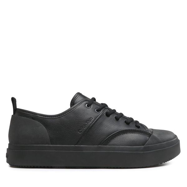 Calvin Klein Tenisice Calvin Klein Low Top Lace Up Lth HM0HM01045 Triple Black 0GJ