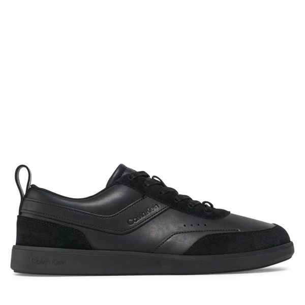 Calvin Klein Tenisice Calvin Klein Low Top Lace Up Lth Mix HM0HM00851 Triple Black 0GJ