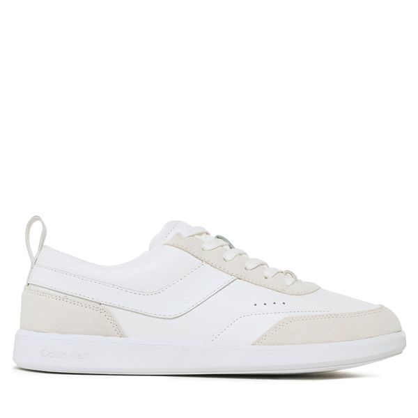 Calvin Klein Tenisice Calvin Klein Low Top Lace Up Lth Mix HM0HM00851 Triple White 0K4