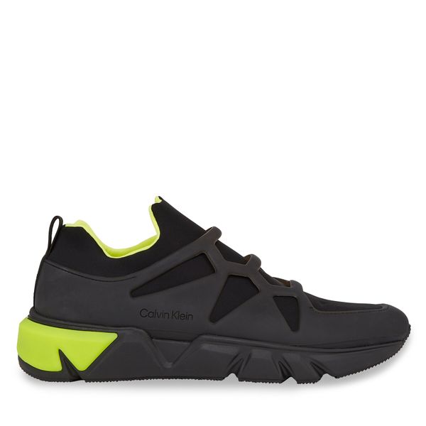 Calvin Klein Tenisice Calvin Klein Low Top Slip On Cage HM0HM00913 Black/Lime Citrus 0GQ