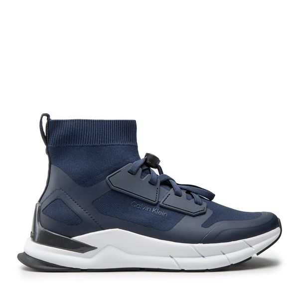 Calvin Klein Tenisice Calvin Klein Recycled High-Top Sock Trainers HM0HM00760 Navy/Medium Charvoal 0G0