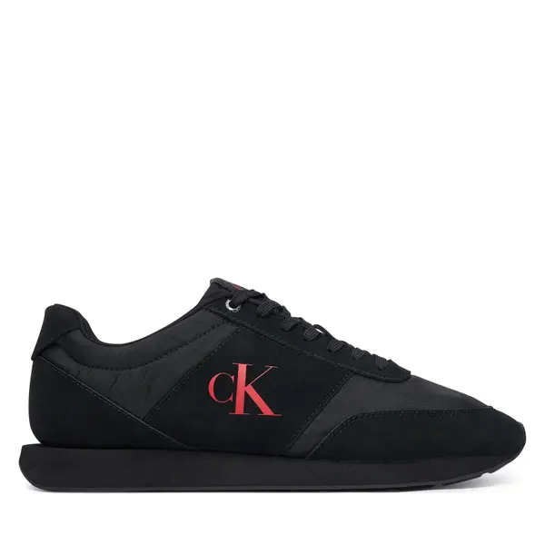 Calvin Klein Tenisice Calvin Klein Retro Runner Band Lth-Su HM0HM02212 Crna