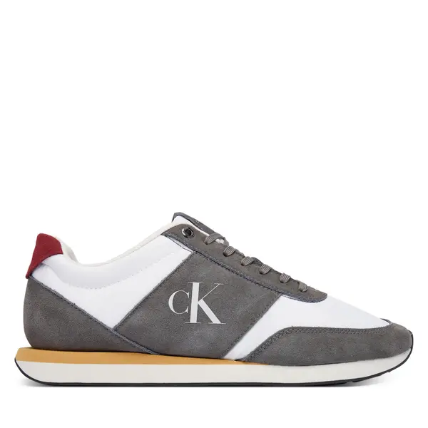 Calvin Klein Tenisice Calvin Klein Retro Runner Band Lth-Su HM0HM02212 Siva