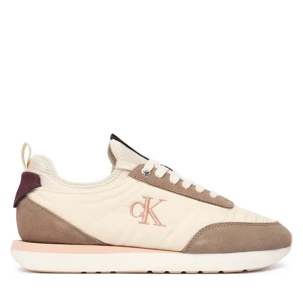 Calvin Klein Tenisice Calvin Klein Retro Runner Lace Up Sock YW0YW02060 Krem