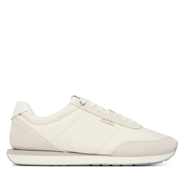 Calvin Klein Tenisice Calvin Klein Retro Runner Ripstop Aop Ny HM0HM02140 Écru