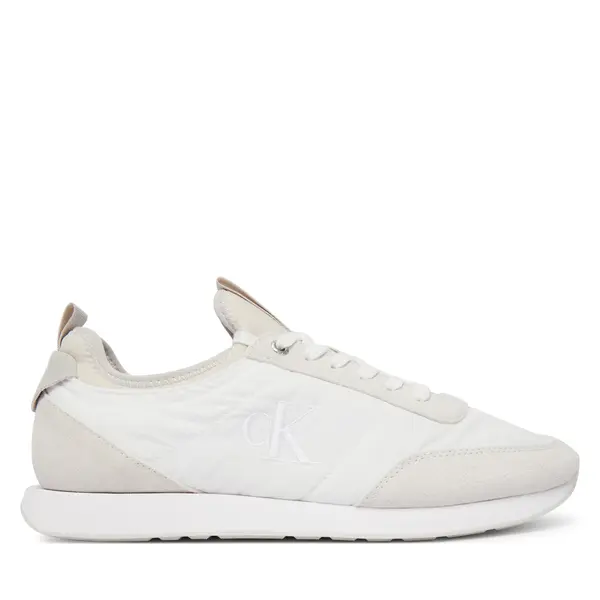 Calvin Klein Tenisice Calvin Klein Retro Runner Sock Laceup Mix YM0YM01414 Bijela