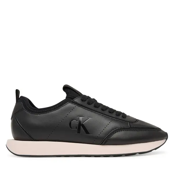 Calvin Klein Tenisice Calvin Klein Retro Runner Sock Panl Lth Neo HW0HW03118 Crna