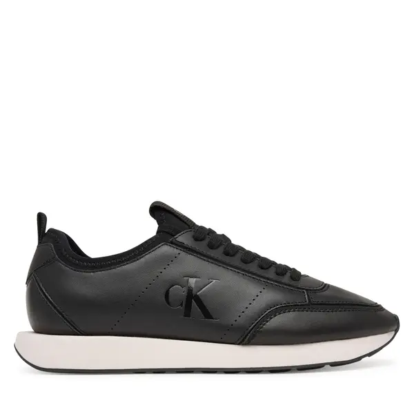 Calvin Klein Tenisice Calvin Klein Retro Runner Sock Panl Lth Neo HW0HW03118 Crna