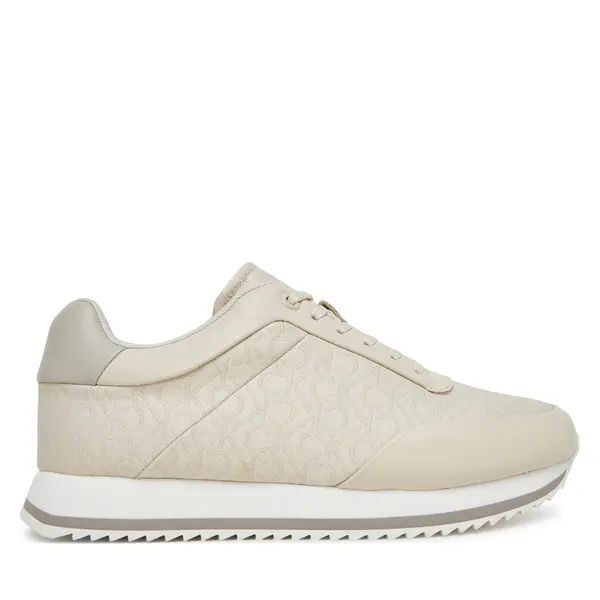 Calvin Klein Tenisice Calvin Klein Runner Lace Up - Jacq HW0HW02413 Écru