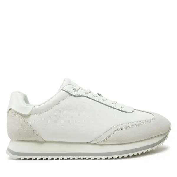 Calvin Klein Tenisice Calvin Klein Runner Lace Up - Mono Mix HW0HW02294 Bijela