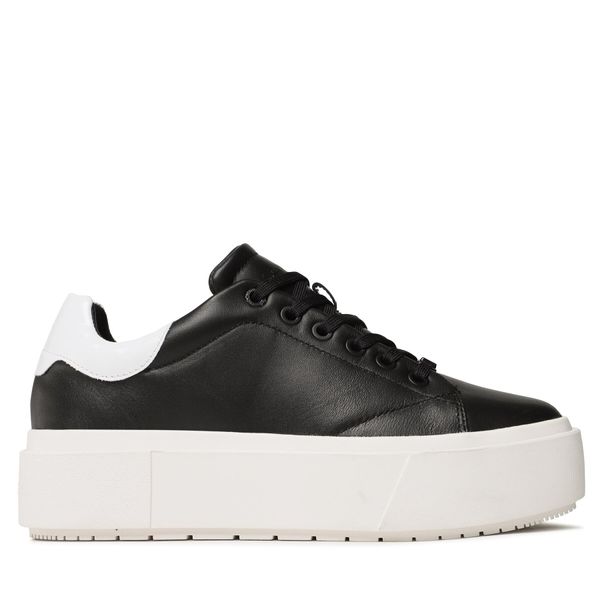 Calvin Klein Tenisice Calvin Klein Squared Flatform Cupsole Lace Up HW0HW01775 Black/White