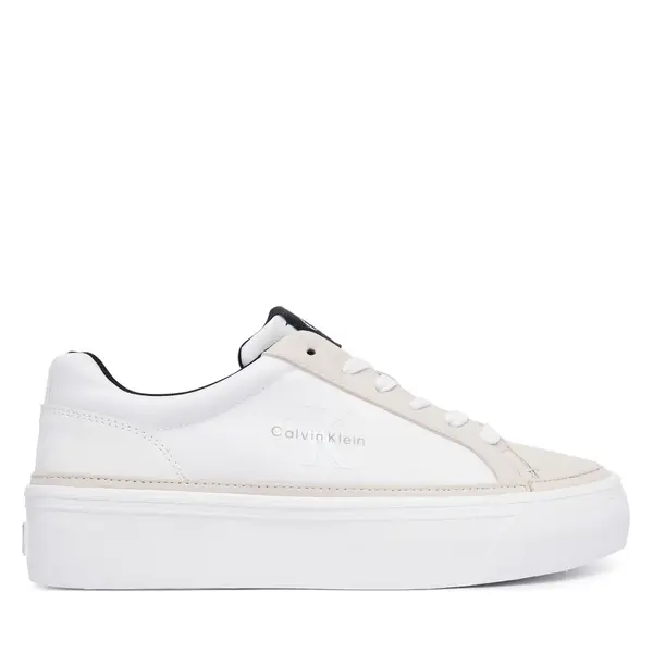 Calvin Klein Tenisice Calvin Klein Vulc Flatf Laceup HW0HW03086 Bijela