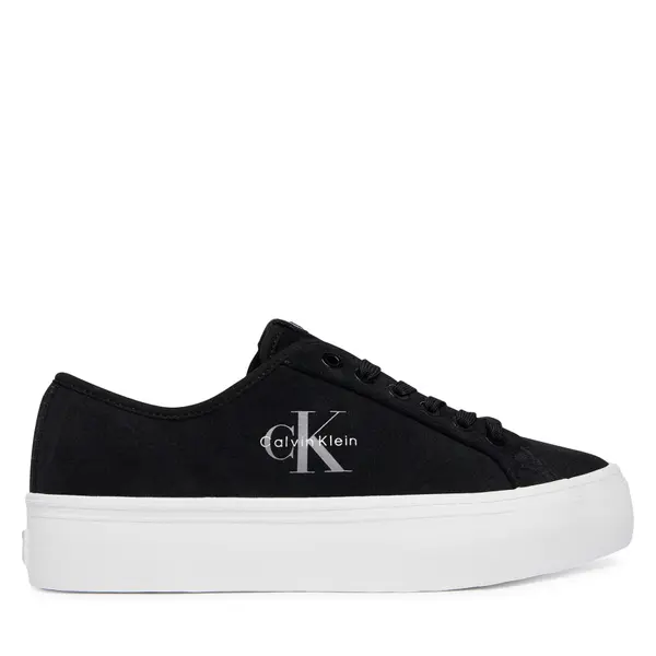 Calvin Klein Tenisice Calvin Klein Vulc Flatf Laceup Suede HW0HW03088 Crna
