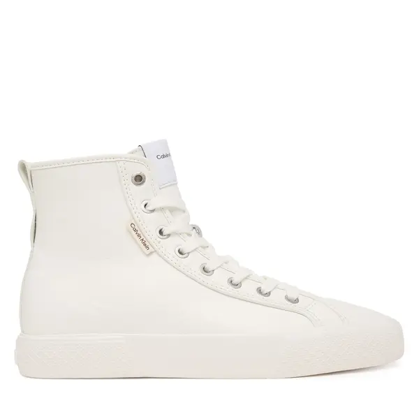 Calvin Klein Tenisice Calvin Klein Vulc Lace Up Hightop Lth HW0HW03076 Bijela