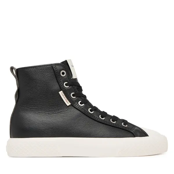 Calvin Klein Tenisice Calvin Klein Vulc Lace Up Hightop Lth HW0HW03076 Crna