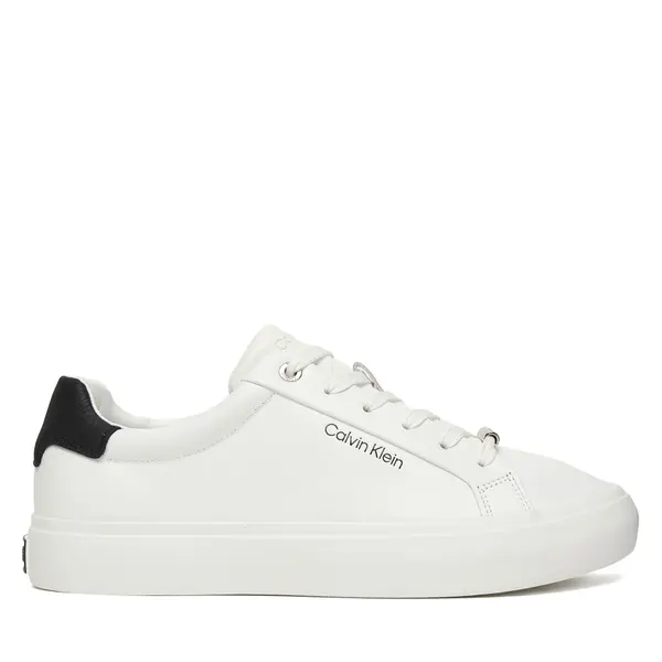 Calvin Klein Tenisice Calvin Klein Vulc Lace Up Lth/Moire Bt HW0HW02747 Bijela