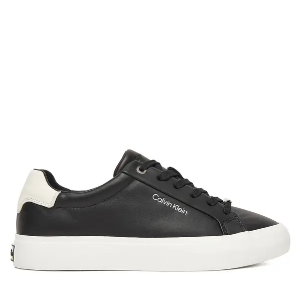 Calvin Klein Tenisice Calvin Klein Vulc Lace Up Lth/Moire Bt HW0HW02747 Crna