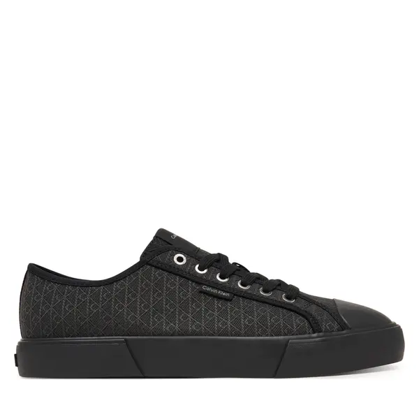 Calvin Klein Tenisice Calvin Klein Vulc Laceup Cv Aop HM0HM02122 Crna