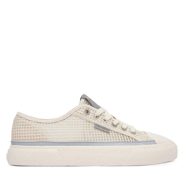 Calvin Klein Tenisice Calvin Klein Vulc Laceup Low Raffia HW0HW03082 Bež