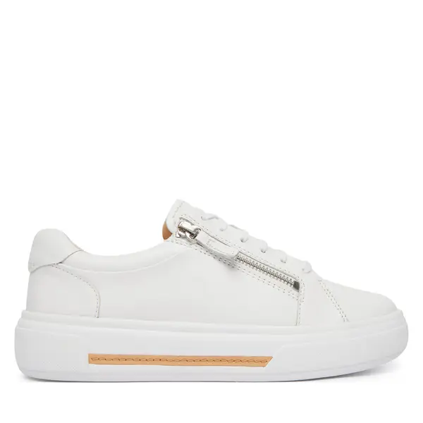 Clarks Tenisice Clarks Hollyrose Zip 26185917 Bijela