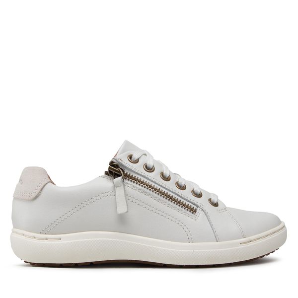Clarks Tenisice Clarks Nalle Lace 261650014 White Leather