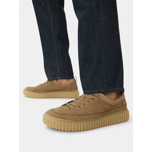 Clarks Tenisice Clarks Torhill Lace 26184418 Smeđa