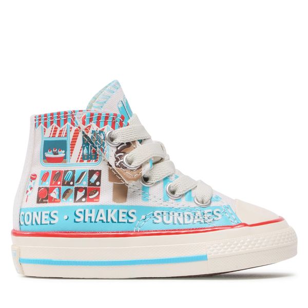 Converse Tenisice Converse Chuck 70 1V Hi A00397C White/Baltic Blue/Soft Red