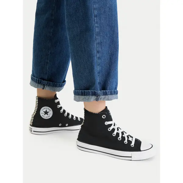 Converse Tenisice Converse Chuck Taylor All Star Leopard A14940C Crna