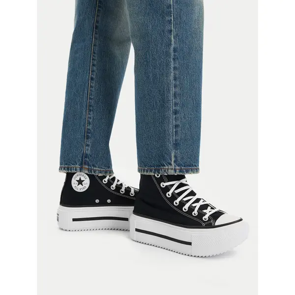 Converse Tenisice Converse Chuck Taylor All Star Lift Double Stack A12975C Crna