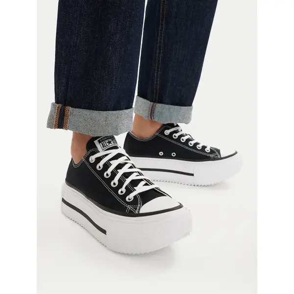 Converse Tenisice Converse Chuck Taylor All Star Lift Double Stack Platform A15490C Crna