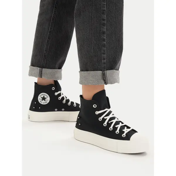 Converse Tenisice Converse Chuck Taylor All Star Lift Platform Beads A17787C Crna