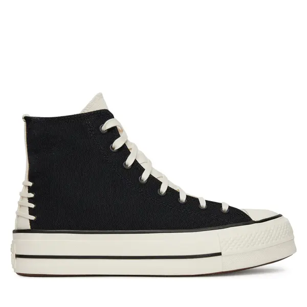 Converse Tenisice Converse Chuck Taylor All Star Lift Platform Crafted Laces A12552C Crna