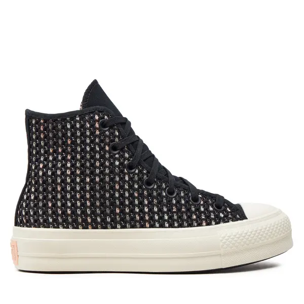 Converse Tenisice Converse Chuck Taylor All Star Lift Platform Crochet A09829C Crna