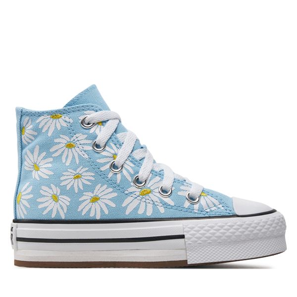 Converse Tenisice Converse Chuck Taylor All Star Lift Platform Floral A06338C True Sky/Dandy Lion/White