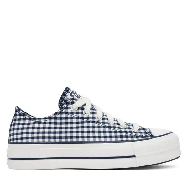 Converse Tenisice Converse Chuck Taylor All Star Lift Platform Gingham A13664C Tamnoplava