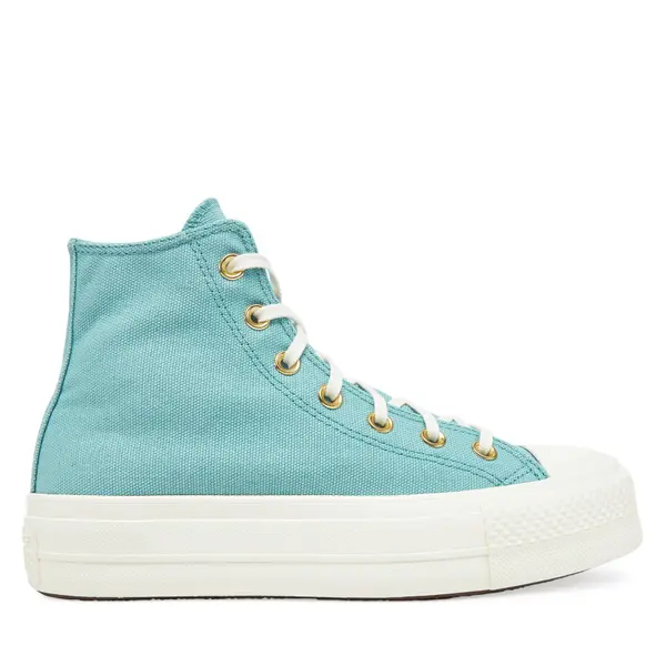 Converse Tenisice Converse Chuck Taylor All Star Lift Platform Gold A11495C Tirkizna