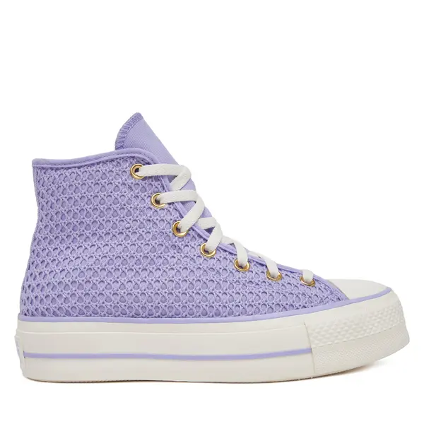 Converse Tenisice Converse Chuck Taylor All Star Lift Platform Knit Kadın Mor A13644C Ljubičasta