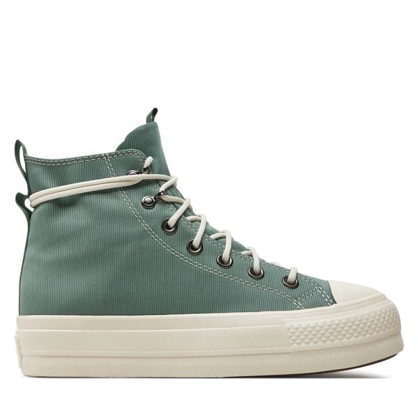Converse Tenisice Converse Chuck Taylor All Star Lift Platform Play On Utility A08864C Herby/Egret/Admiral Elm