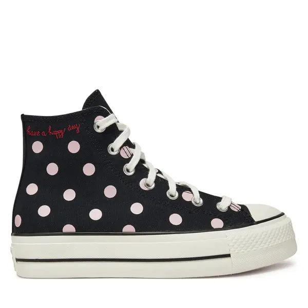 Converse Tenisice Converse Chuck Taylor All Star Lift Platform Polka Dots A10688C Crna