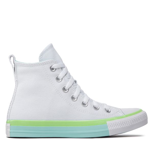 Converse Tenisice Converse Ctas Hi A00543C White/Light Dew/Lime Rave