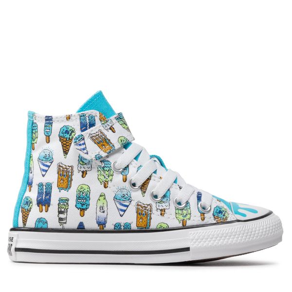 Converse Tenisice Converse Ctas Hi A02155C White/Baltic Blue/Lime Rave