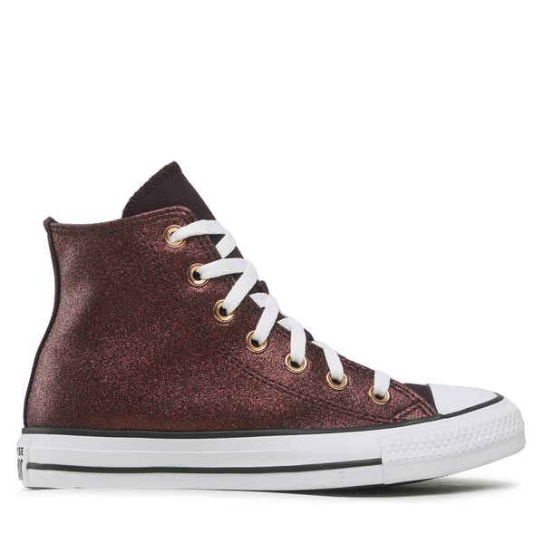 Converse Tenisice Converse Ctas Hi A04181C Black Cherry/White/Copper