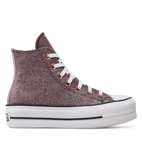 Converse Tenisice Converse Ctas Life Hi A03240C Dark Wine/Copper/White