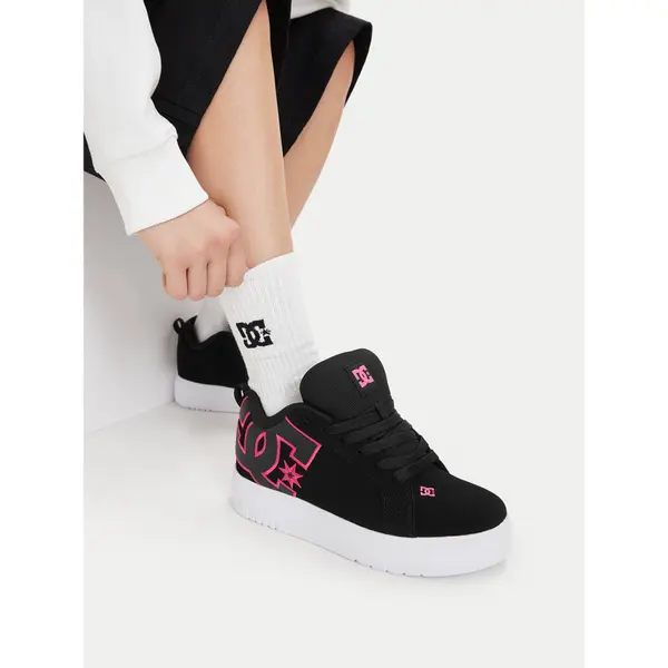 DC Shoes Tenisice DC Shoes CEO-COURT GRAFFIK PLATFORM DC02422001 Crna