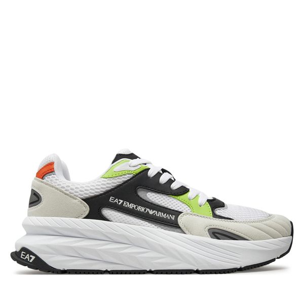 EA7 Emporio Armani Tenisice EA7 Emporio Armani X8X178 XK382 T675 Wht+Blk+A.Lim+Orange