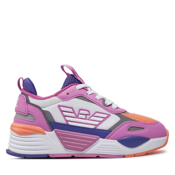 EA7 Emporio Armani Tenisice EA7 Emporio Armani XSX108 XOT47 T514 Cycl+Prpl+Cantal+Wht